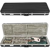 GHOSTFIRE Electric Bass ABS Hard Case for Bass, GC-RB Black | Portable Hard-Shell Case With Lock, Super Thick Case Fit for Bass, Soft Velvet Lining Suitable Inner Design