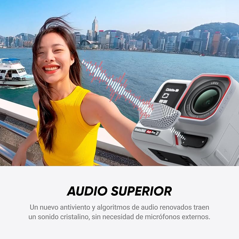 Ace Pro 2 Branco - Câmara de ação 8K, objetivas Leica