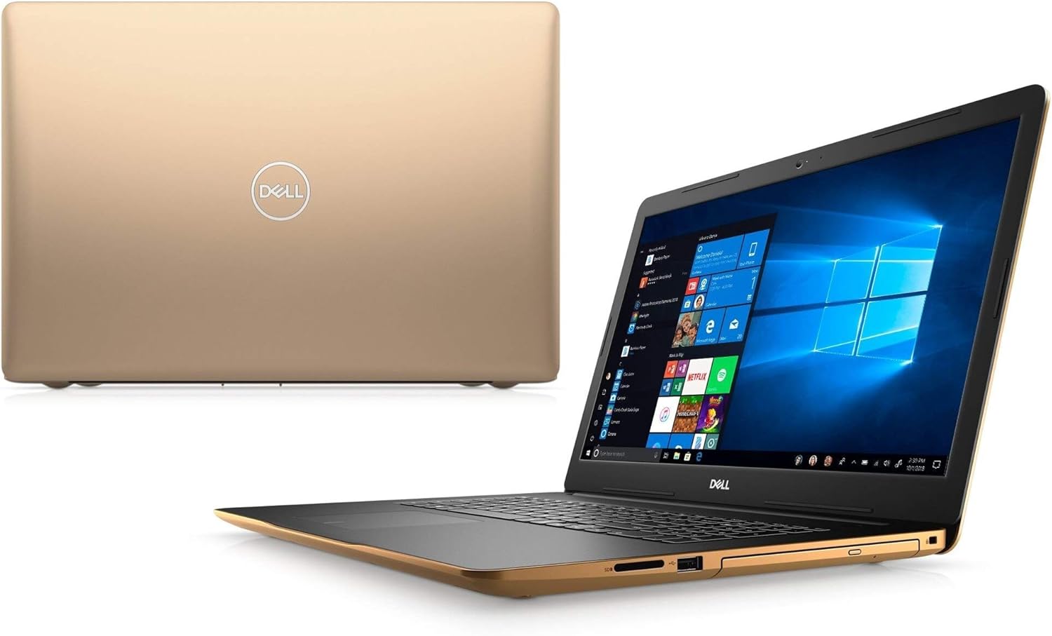 2020 Newest Dell 17 3870 Premium Laptop PC: 17.3” HD+ Touch Display, Latest Intel 2-Core Pentium Gold Processor, 8GB RAM, 512GB SSD, Bluetooth, Wi-Fi, HDMI, Backlit-KB, FP-Reader, Win10, June MP