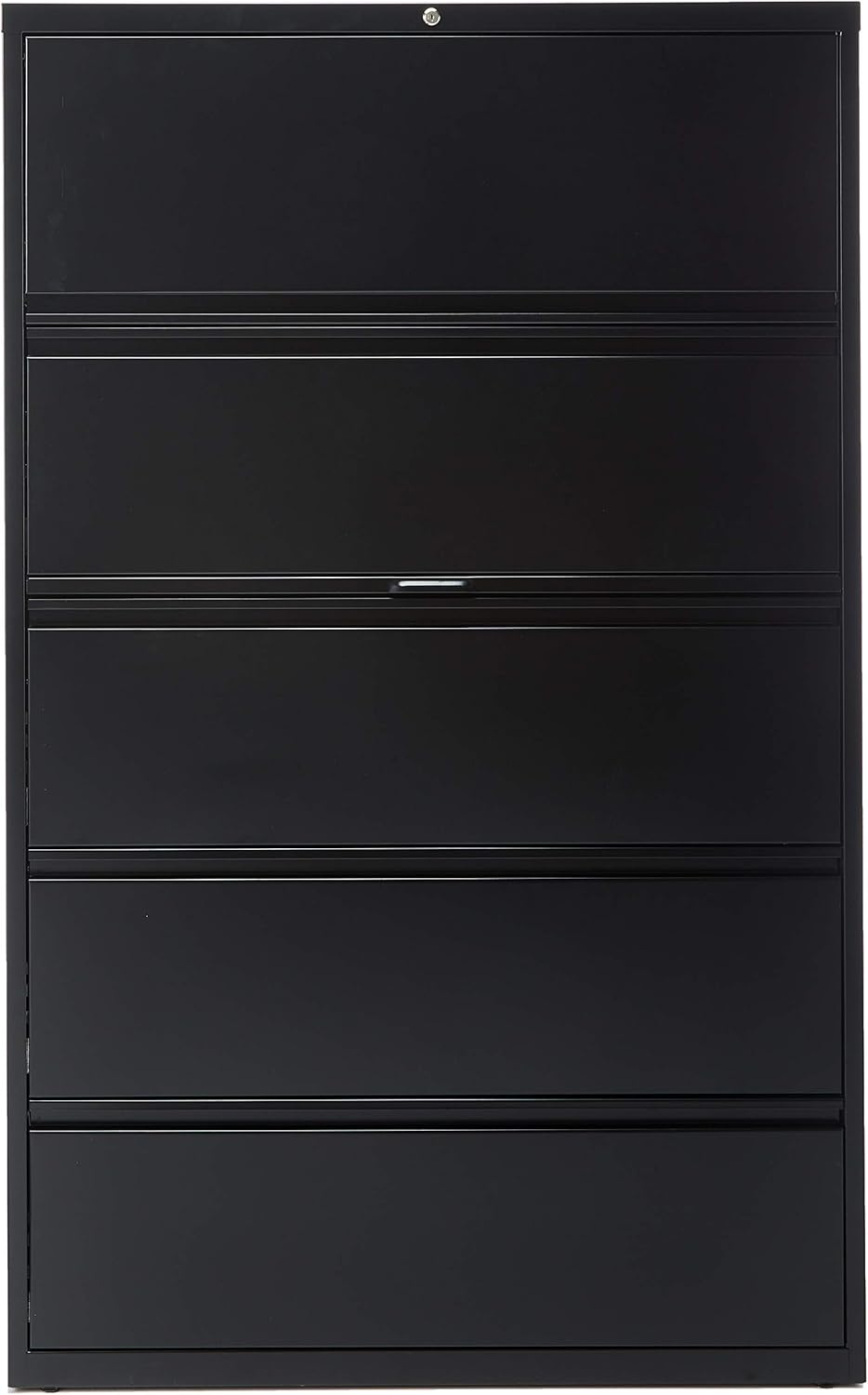 Lorell 5-Drawer Lateral File, 42 by 18-5/8 by 67-11/16-Inch, Black: Home & Kitchen