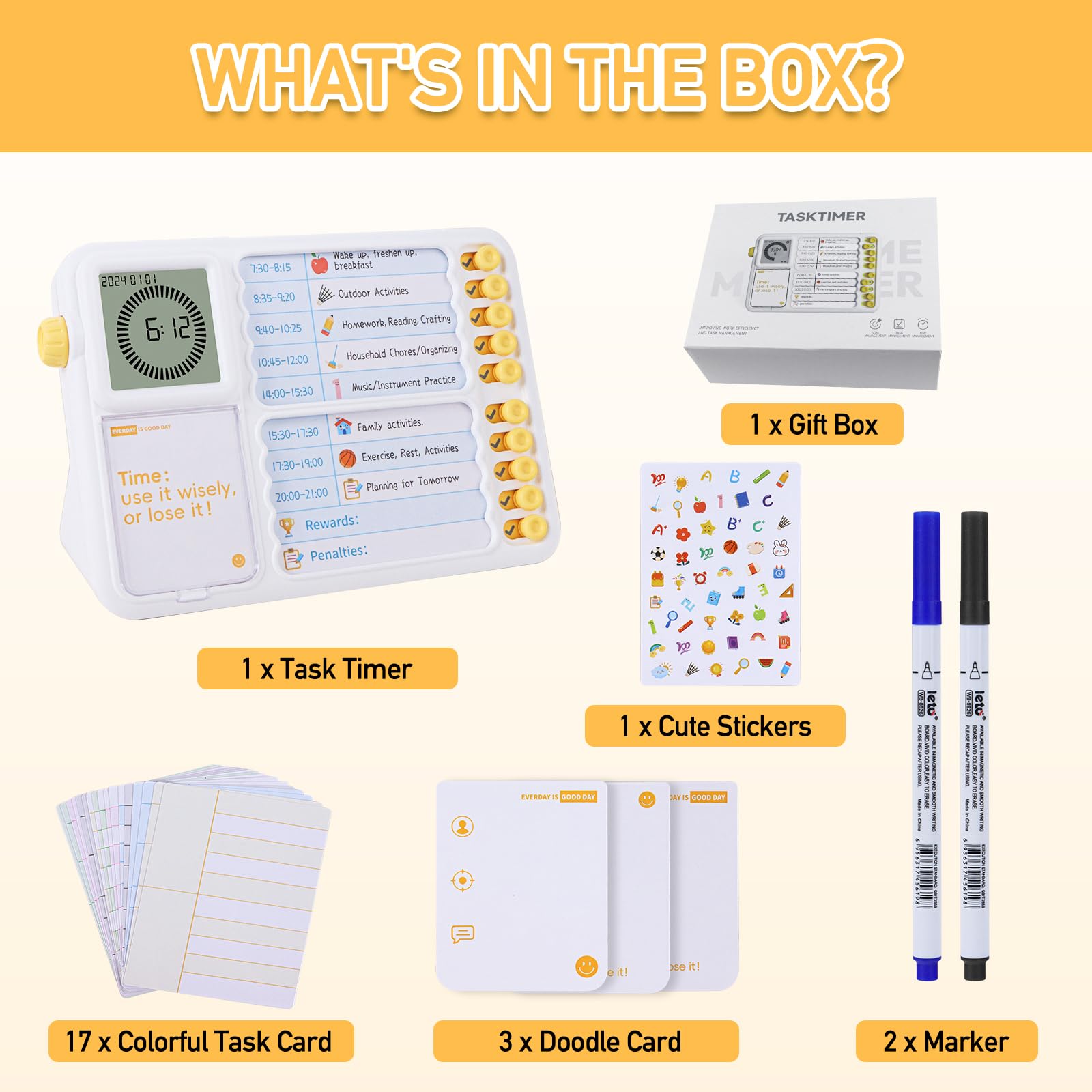 Mua Task Timer, Timer for Kids, Visual Schedule for Kids with Autism ...