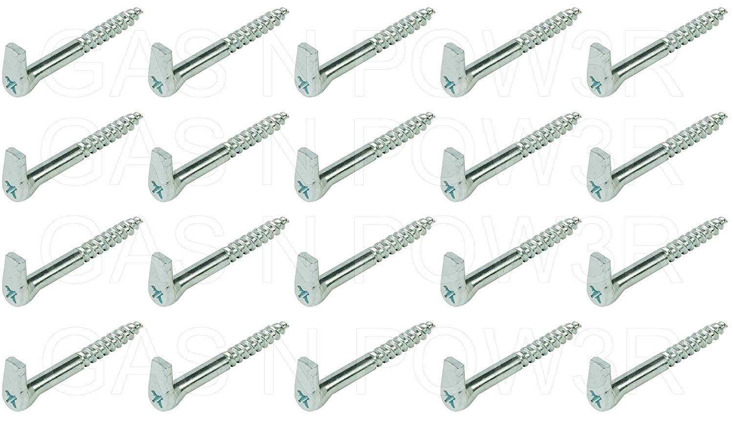 x20 Screw Hooks with Cross Slot Heavy Duty GALVANISED Steel SELF Tapping Wood 5.8 x 100mm