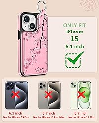 Lotadilo for iPhone 15 Wallet Case with Card