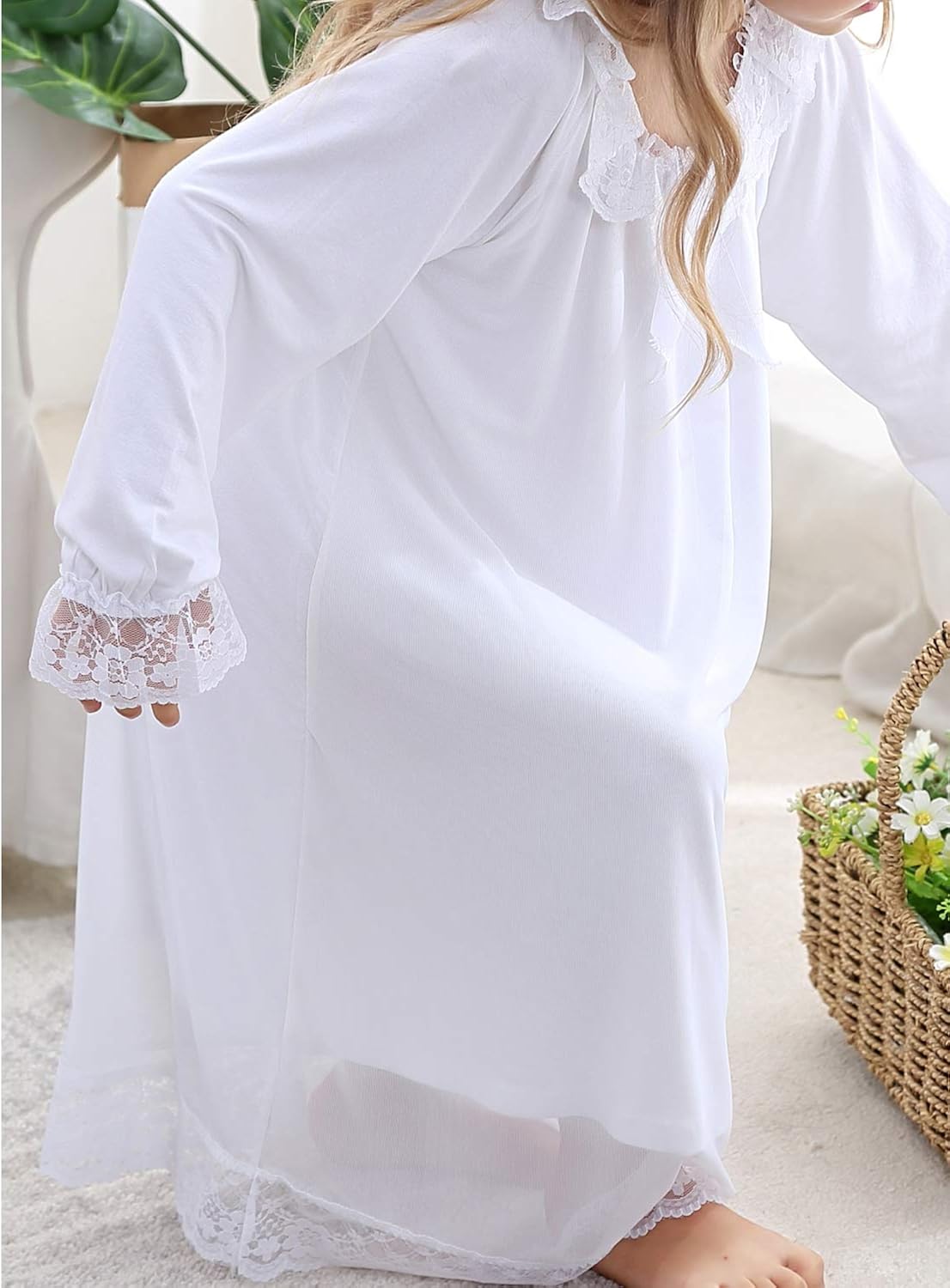 Kids Girls Nightgown Cotton Nightdress 