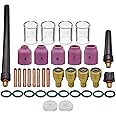 36pcs TIG Gas Lens Collet Body #10 TIG Cup Alumina Nozzle Kit For PTA DB SR WP 9 20 TIG Welding Torch