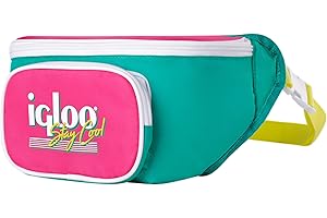 Igloo Retro Fanny Pack Cooler | Insulated Crossbody Bag | Travel Hip Packs