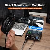 FIFINE USB Audio Interface XLR Mic Input 48V Phantom Power Gain Knob view 4