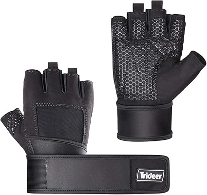 Trideer padded weight lifting gloves Clearance