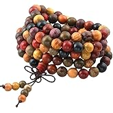 SUNYIK 8mm 108 Tibetan Buddhist Mala Bracelet Natural Beaded Prayer Bead for Women Men