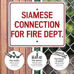 Siamese Connection for Fire Dept. Sign, 24x30
