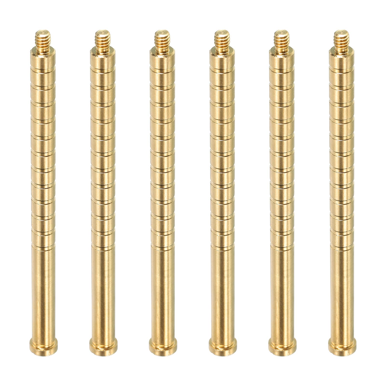 PATIKIL 300 Grain Archery Arrow Insert 0.244 Inch, 6 Pack Brass Arrow Weight Bolt for Field Points Shaft