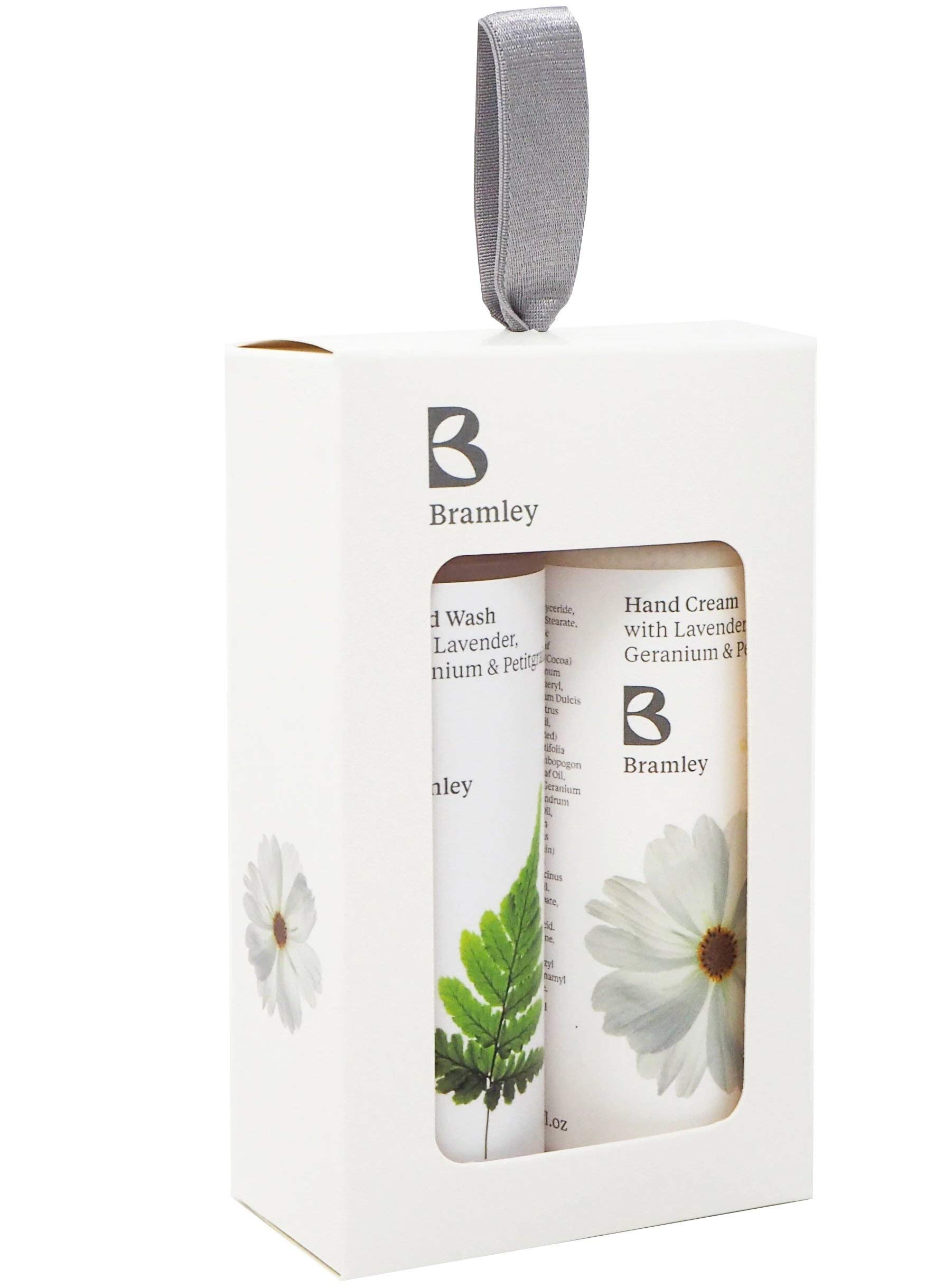 Bramley Discovery Hand Gift Set (2 x 100ml), Natural Hand Wash Liquid Soap & Cream Moisturiser, Gifts For Her With an Uplifting Lavender Fragrance