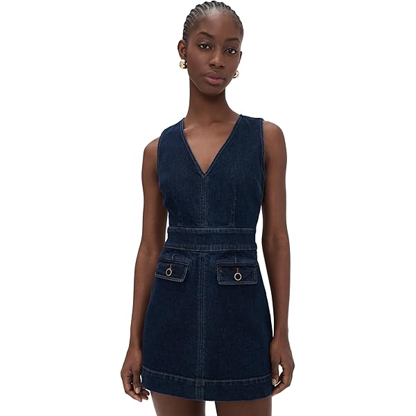 white christmas dresses Paige Maddy Denim Dress- Delia
