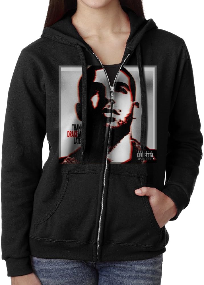 Drake Thank Me Later Women's Zip Up Hooded Sweatshirt
