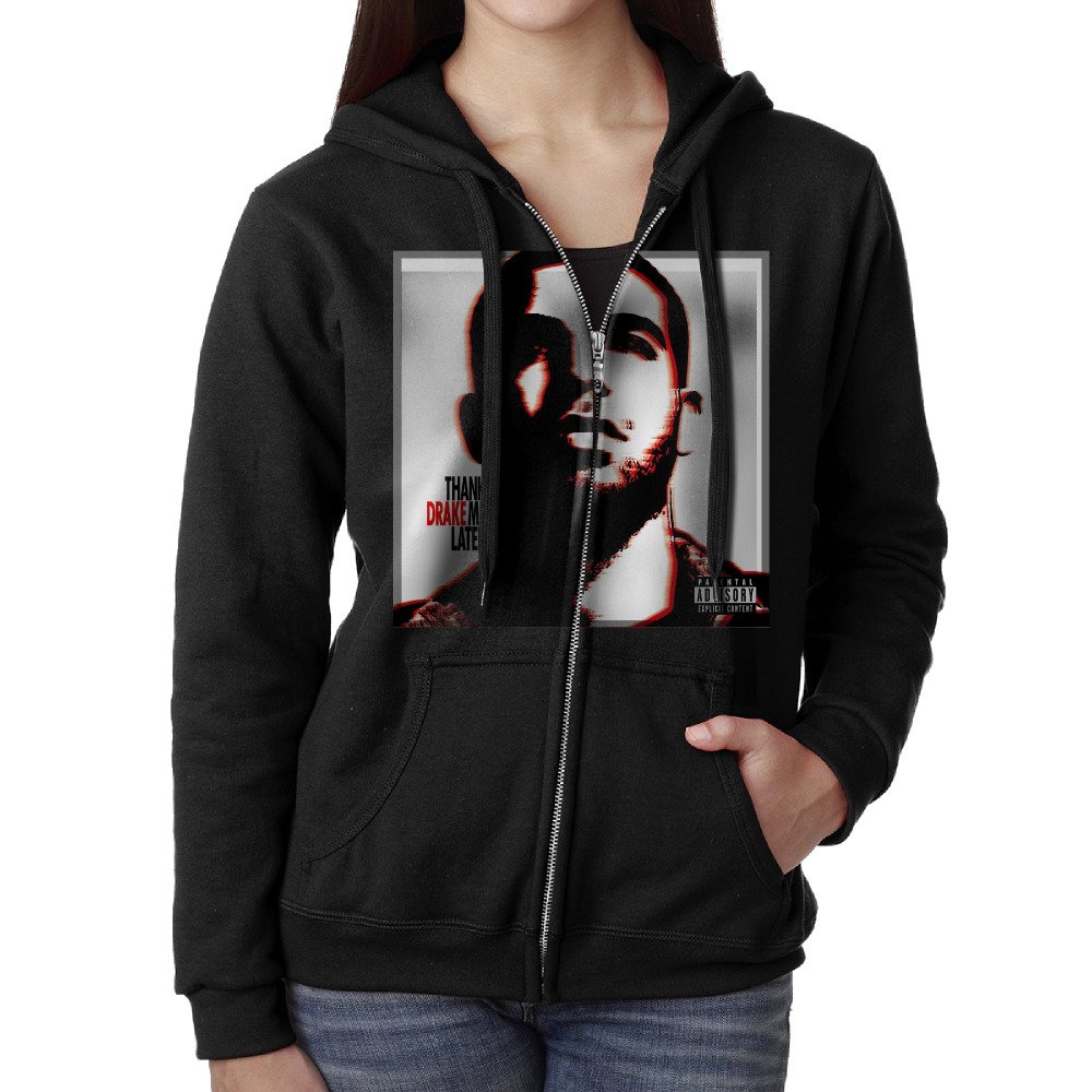 Drake Thank Me Later Women's Zip Up Hooded Sweatshirt