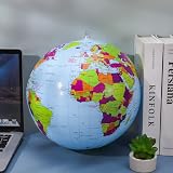 RosewineC Inflatable World Globe 38cm Educational Geography for School view 3
