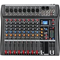 thumbnail image 2 of New 7 Channel USB Portable Monitor Mixer Bluetooth Live Studio Audio Mixing Console For Karaoke Dj 2 of 12