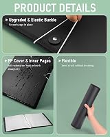 Nicpro 11x14 Art Portfolio Folder with 60 Pages Display 30 Pockets Black view 5