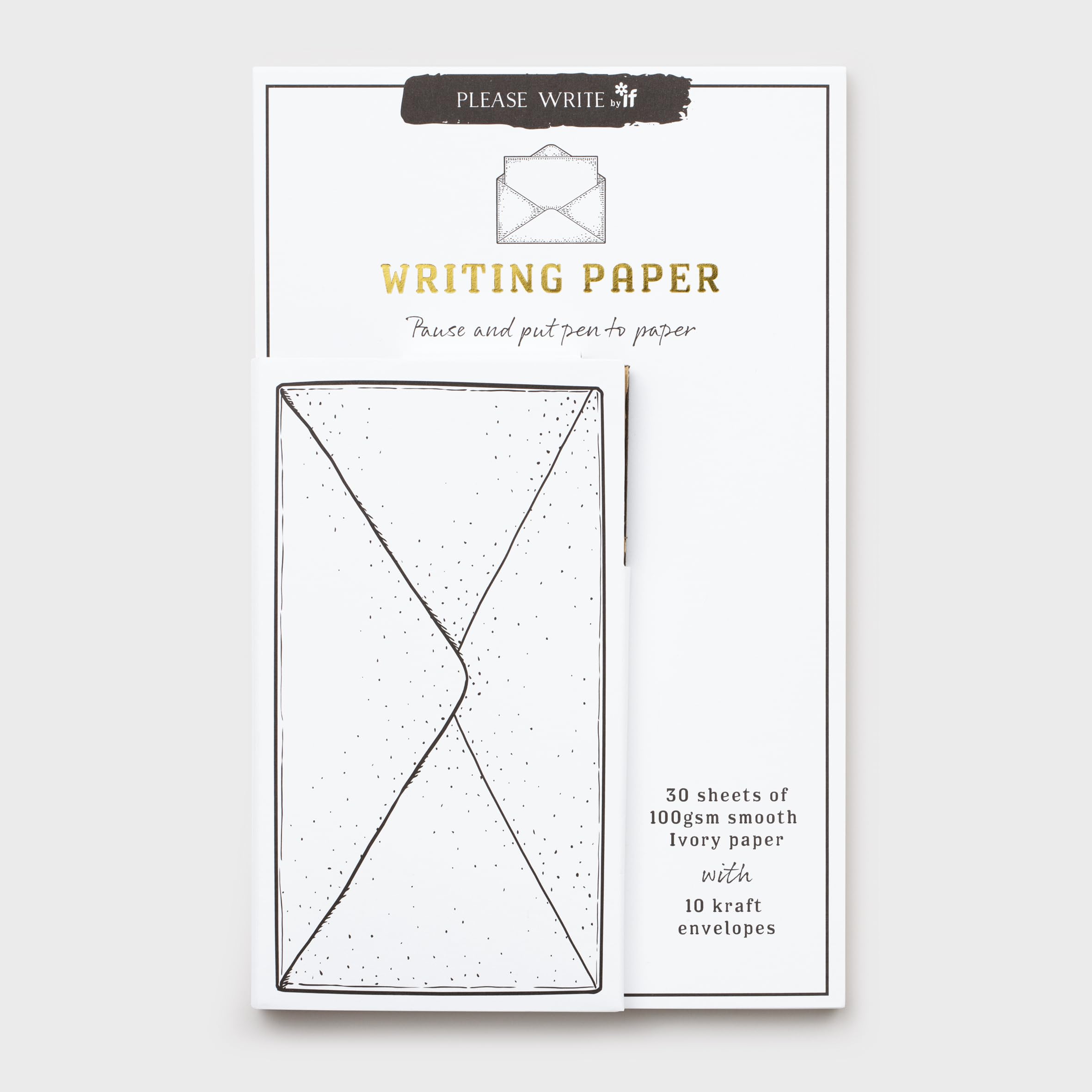 IF Please Write - WRITING PAPER, with envelopes