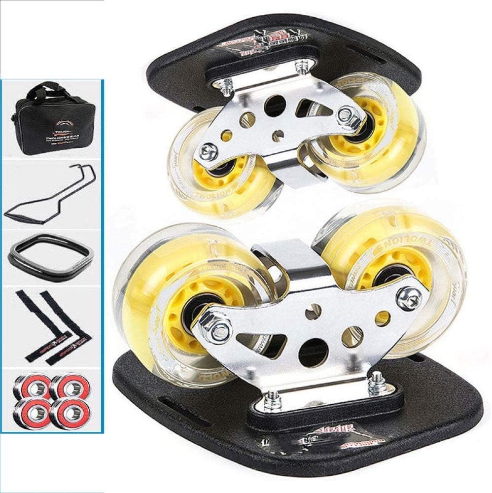 Drift Skate Pro Skates,Freeline Sports Maple Pedal With 72 Mm *44 Mm PU Wheels With 608 High-end Bearings,B