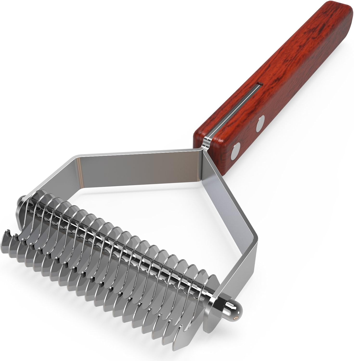 SpacePaws Dog Undercoat Rake Stainless Steel Dematting Rake Shedding