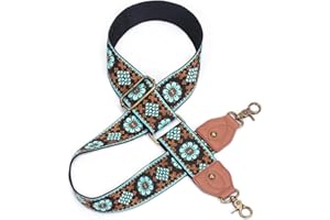 DKSONGR Purse Strap Replacement Crossbody Adjustable Bag Strap Retro Jacquard Embroidery Wide Shoulder Strap for Women Handbags