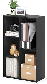 Furinno LUDER 5-Cube Bookshelf Blackwood Engineered Wood Tool Free Assembly