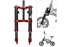 Monorim 490MM Fat Tire E-Bike Suspension Front Fork Compatible with Most 12/14/16 inch Mini ebike&Foldable ebike,Damping Adjustment Bicycle Air Front Fork Modify