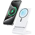 Magnetic Wireless Charger for iPhone: Portable Power Bank 5000mAh - Detachable Mag-Safe Battery Pack Compatible with iPhone 1