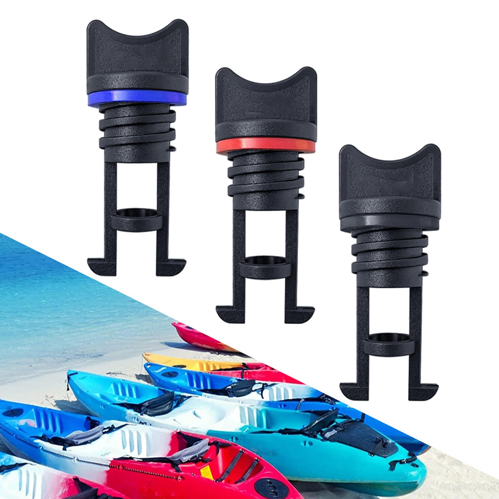 KOVNISE Kayak Nylon Drain Plugs 3/4 inch 19mm Boat Marine Yacht Raft Drain Hole Coarse Thread for Kayak Dinghy Canoe Boat