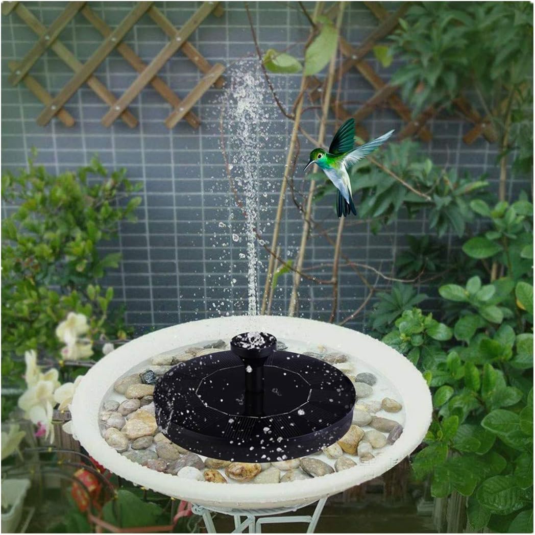 DWQuee Solar Fountain Pump, Free Standing Solar Powered Fountain