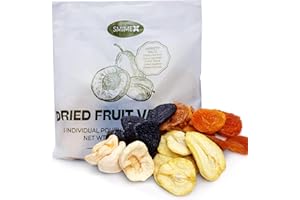 SMIMEX Premium Dried Fruit Variety Pack - 1 LB (5 pack * 3-1/4 OZ) of Armenian Snacks, Including Dried Peaches, Apricots, Pears, Apples, and Pitted Prunes