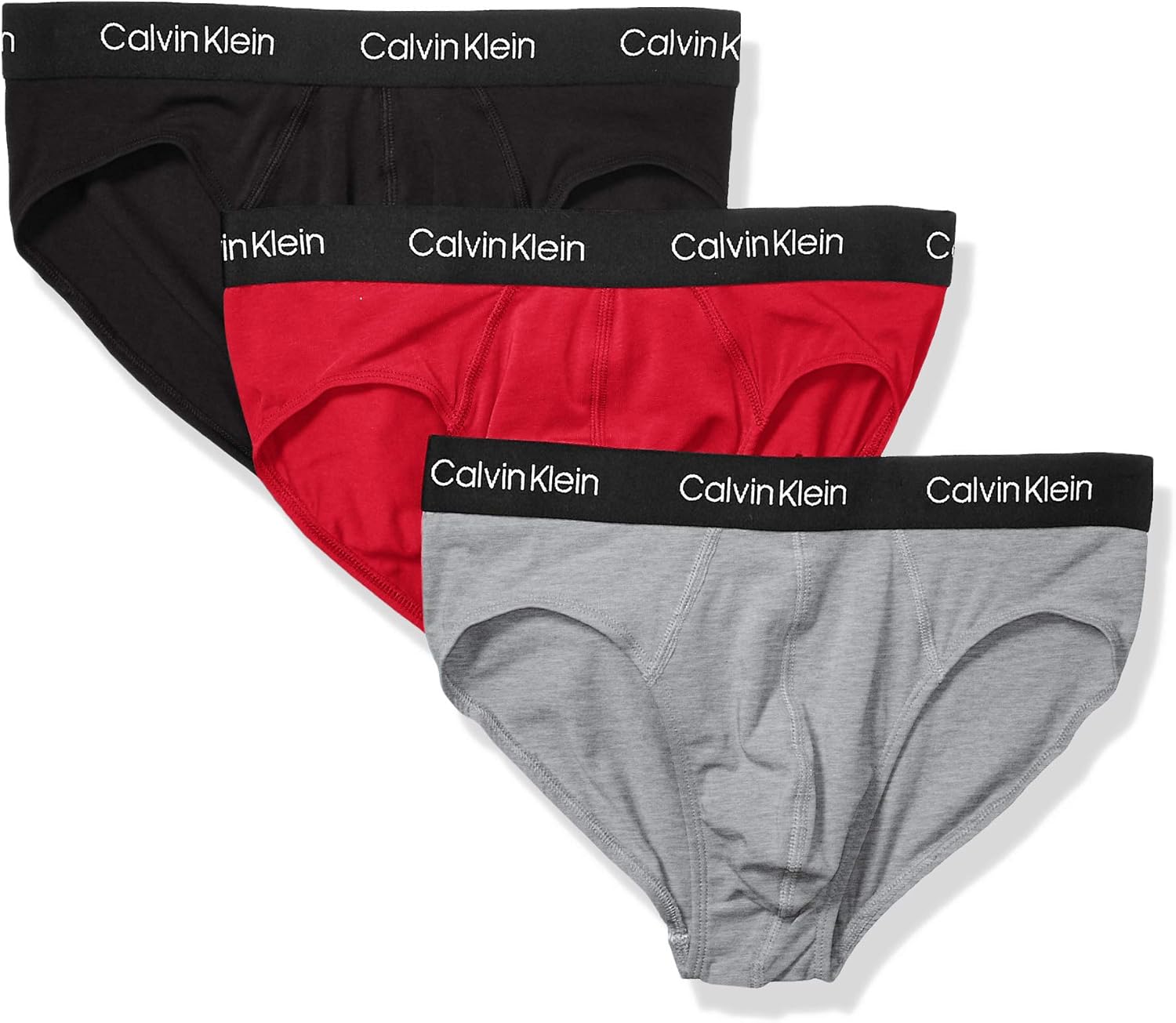 Calvin Klein Men's Underwear Ck Axis 3 Pack Hip Briefs, Empower/Wolf
