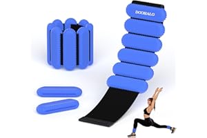 DOOHALO Ankle Weights Wrist Weights for Women Adjustable Arm Leg Weights for Women Weighted Wristbands for Walking Pilates Yoga, Aerobics 2 Pieces in Set 1lb Each