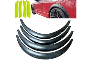 4PCS 3.3"/83CM Universal Car Wheel Fender Flares Flexible Wide Body Wheel Arches PP