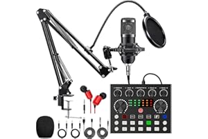 COFELIFE Podcast Equipment Bundle, BM-800 Podcast Microphone Bundle with V8S Voice Changer, Condenser Microphone Recording Studio Package for Podcasting Streaming Recording Singing PC Mobile YouTube TikTok