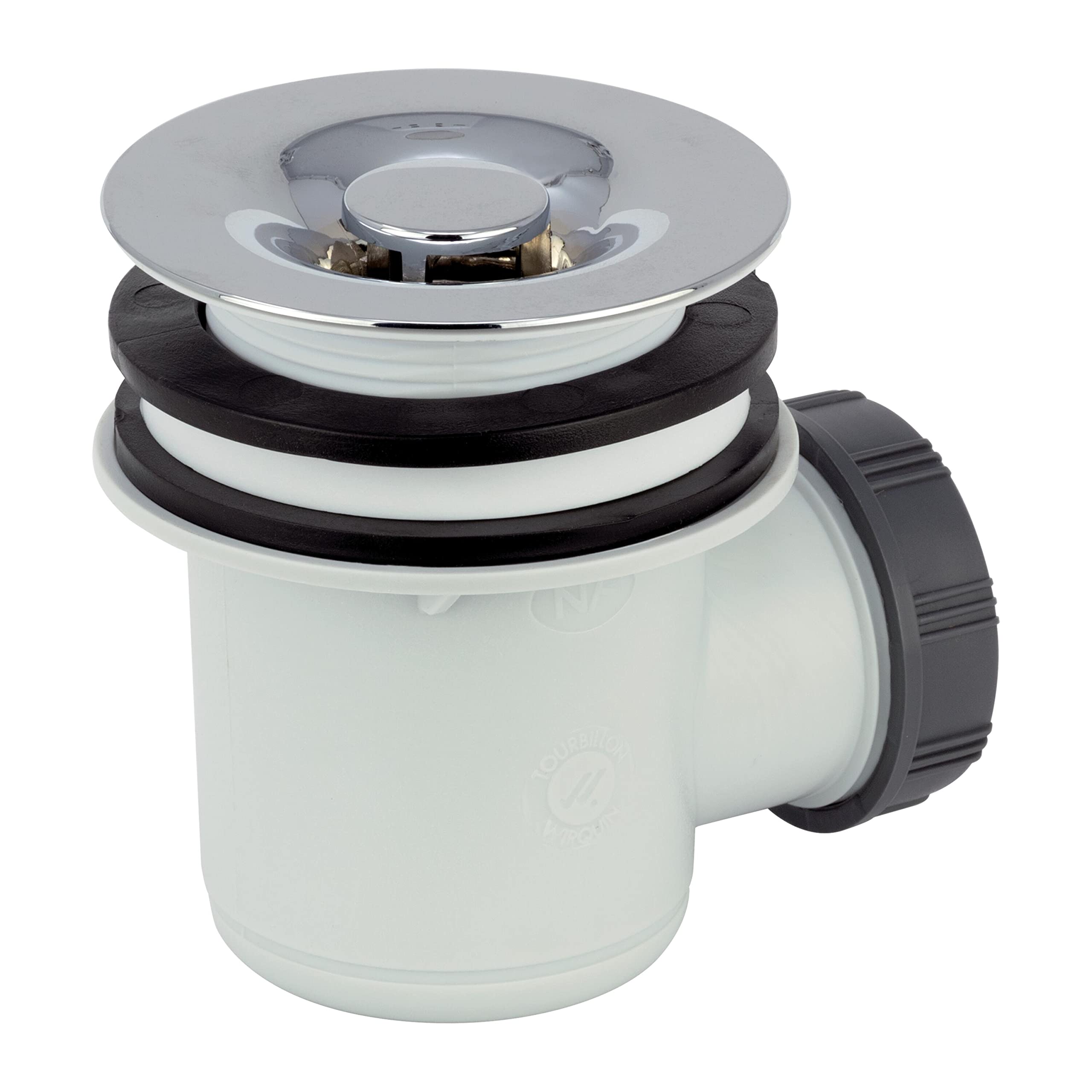 Wirquin 34060007 Tourbillon D60 Shower Plug, Grey