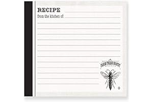 Brownlow Gifts 4" x 6" Lined Recipe Cards, Farm Fresh Honey, 36-Count