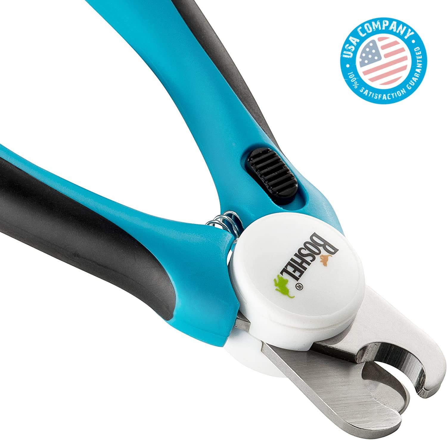 Dog Nail Clippers and Trimmer By Boshel - With Safety Guard to Avoid Over-cutting Nails & Free Nail File - Razor Sharp Blades - Sturdy Non Slip Handles - For Safe, Professional At Home Grooming