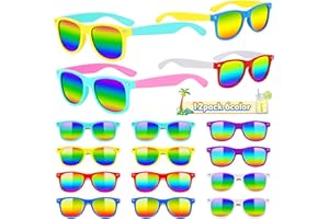 LOKIPA 12 Pack Kids Sunglasses Bulk, Kids Sunglasses Party Favors Sunglasses Bulk with UV400 Protection for Kids, Boys and Girls, Great Gift for Beach, Pool Party Favors, Birthday Party Supplies