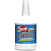 Red Line 11504 SAE 15W50 Fully Synthetic Motor Oil - 1 Quart (12 Pack)