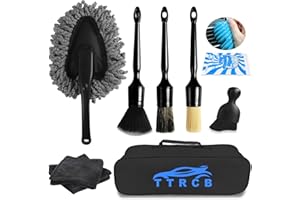 TTRCB 10PCS Car Detailing Cleaning Kit Interior Cleaner, Car Detailing Brushes, Car Duster, Car Cleaning Gel, Microfiber Cleaning Cloth, Car Accessories Essentials Supplies Tools for Auto,Truck, Interior