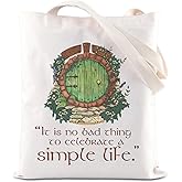FOTAP Fantasy Movie Inspire Merch Movie Handbag Movie Fan Gift Novel Lover Tote Bag Hole Door Canvas Bag