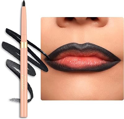 Oulac Matte Black Lip Liner Waterproof 24H Vegan 01 Noir
