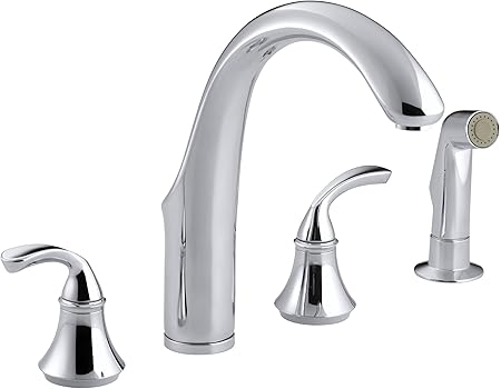 Kohler 10445 Cp Forte R 4 Hole Sink 7 3 4 Spout Matching Finish