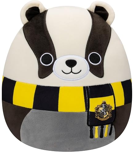 Harry Potter Hufflepuff Badger Mascot Plush Peluche NOBLE COLLECTIONS