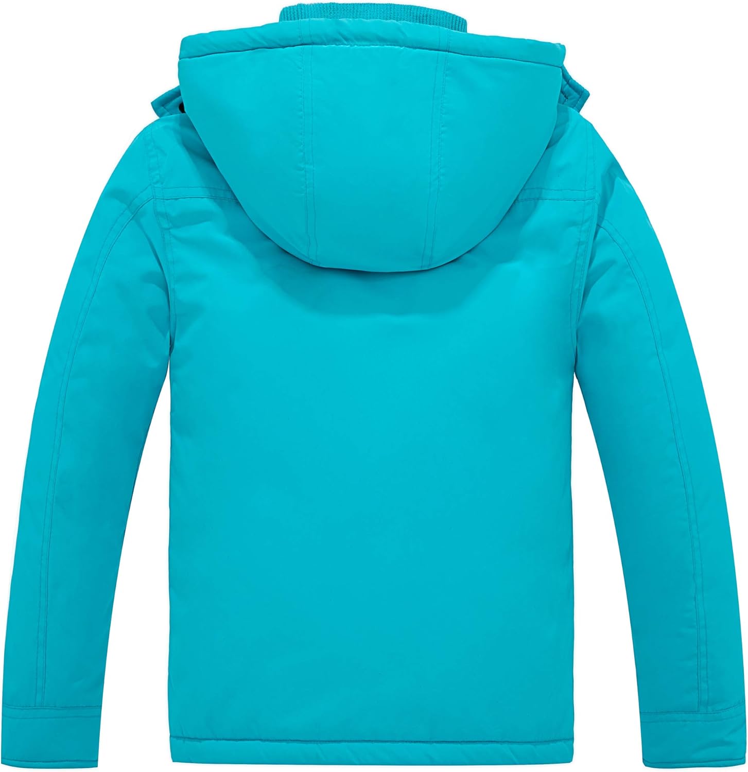 Wantdo Girl's Thicken Puffer Jacket Water-resistant Ski Jacket Windproof Hooded Warm Winter Coat: Clothing
