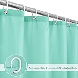 EurCross Light Green Shower Curtain 180x180cm Mould Proof Quick Dry view 4