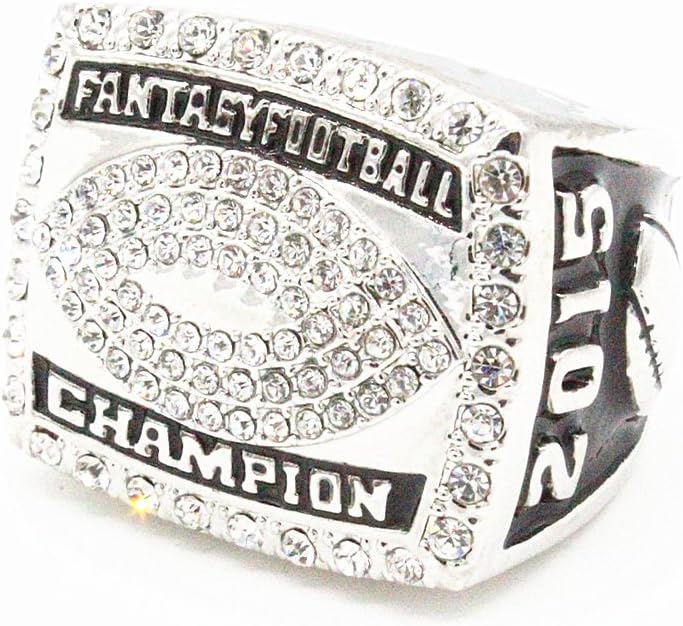puzhang 2015 Fantasy Football Championship Ring Trophy Prize Super Bowl Size 11