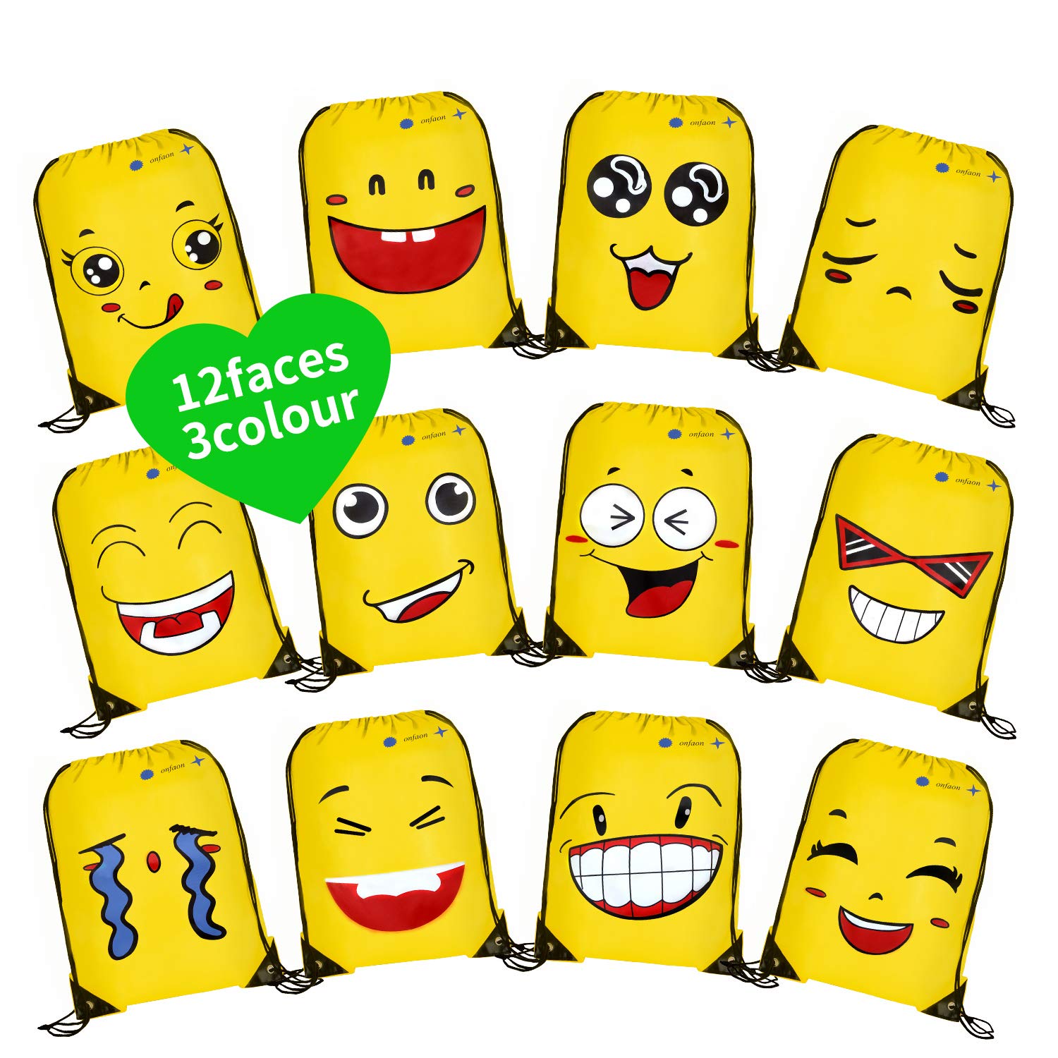 emoji drawstring bags